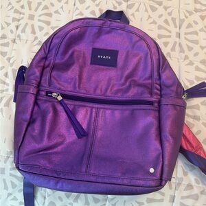 STATE Purple Backpack Modern Durable Design